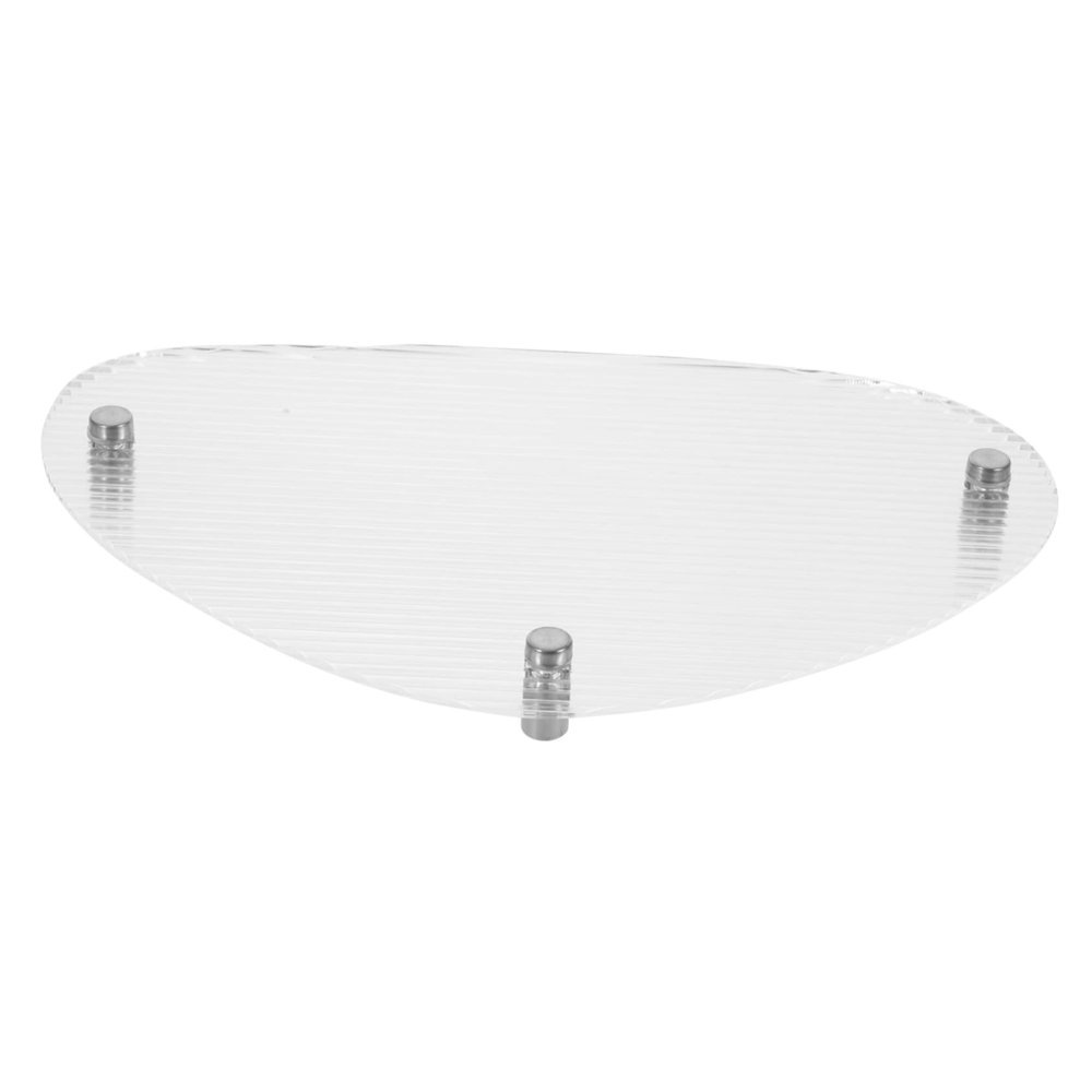 MAGICLULU Acrylic Jewelry and Perfume Organizer Tray Striped Design Elegant Dresser Storage for Vanity Easy Access to Cosmetics and Jewelry Modern Decor for Bedroom and Bathroom