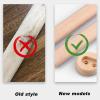 1pcs Wooden Oval Wardrobe Closet RodCloset Rod With End Supports For Closet Storage For Hanging Clothes Premium Closet Pole Wardrobe Cross- Bar Clothes Hanging Rods Polished Natural Beec(Size:50cm) view 3
