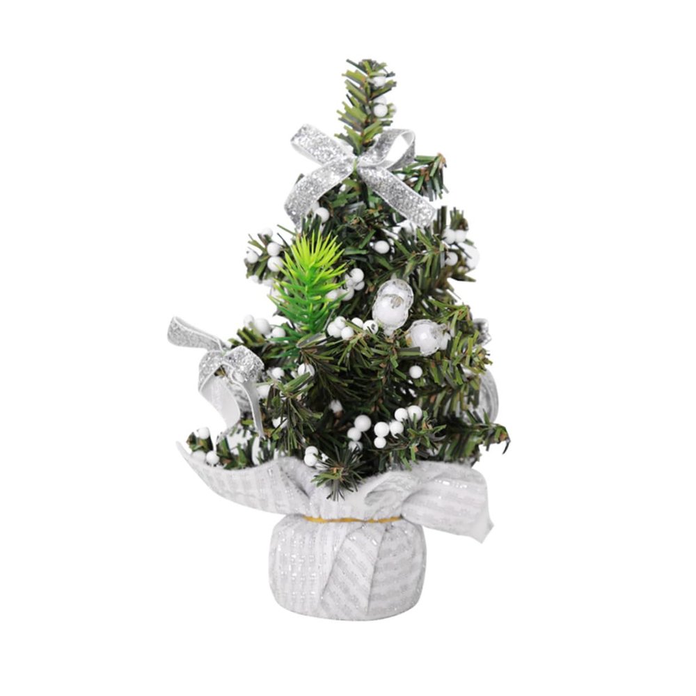 Zerodeko Tiny Christmas Tree Mini Christmas Tree Decor Xmas Decorative Accessory Desktop Ornament Perfect for Home Decor
