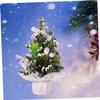 Zerodeko Tiny Christmas Tree Mini Christmas Tree Decor Xmas Decorative Accessory Desktop Ornament Perfect for Home Decor view 3