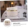SHOWERORO 1pc Round Flannel Candy Storage Box for Weddings Engagements and Anniversaries Round Candy Container for Party Favors Sweets and Decorations view 2