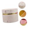 SHOWERORO 1pc Round Flannel Candy Storage Box for Weddings Engagements and Anniversaries Round Candy Container for Party Favors Sweets and Decorations view 4