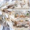 150PCS Natural Pampas Grass Bouquet | Boho Dried Floral Arrangement Centerpiece for Table, Wedding, Rustic Decor (150PCS) view 2