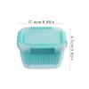 ColanderColander StrainerColander Strainer BasketSink Strainer Colander Drain Basket 3-in-1 Kitchen Colander Strainer Bowl with Lid Double-Layer Drain Basket for Refrigerators and Kitchens Multifun view 2