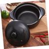 ABOOFAN Ceramic Casserole Cooking Pot Lid Soup and Stew Pot for Home Cooking and Easy to Clean for Noodles Soup and Family Gatherings view 2