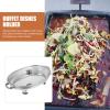 Oval Buffet Food Tray Xmas with Lid Stainless Steel for Catering view 3