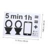 Amosfun 2sheets Removable Toilet Seat Warning Sign Decals Bathroom Stickers for Wall Decorative Cling for Restroom Easy to Apply Remove Suitable for Home Public Spaces view 2