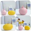 Cabilock 2pcs Nordic Style Ceramic Flower Vase Minimalist Home Decor for Living Room Bedroom and Office Decorative Flower Holders Pink and Yellow Elegant Table Centerpiece view 3