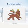WOLEN Lion of Judah Emblem of The Ethiopian Beach Towel Oversized Soft Absorbent Beach Towel 32x52in view 3