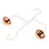 Zerodeko 2pcs Rotatable Closet Purse Hanger Hooks Space Saving Multi-functional Organizer for Handbags Backpacks Scarves and Belts Design White view 1