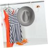 Zerodeko 2pcs Rotatable Closet Purse Hanger Hooks Space Saving Multi-functional Organizer for Handbags Backpacks Scarves and Belts Design White view 4