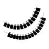 Alipis 2pcs Class of Paper Bunting Banner Creative Graduation Decorations for Wall Window and Door for Graduation Parties and Celebrations Black view 1