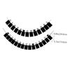 Alipis 2pcs Class of Paper Bunting Banner Creative Graduation Decorations for Wall Window and Door for Graduation Parties and Celebrations Black view 2