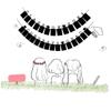 Alipis 2pcs Class of Paper Bunting Banner Creative Graduation Decorations for Wall Window and Door for Graduation Parties and Celebrations Black view 3