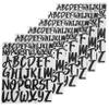 Hohopeti 10sheets Self-Adhesive Mailbox Letter Stickers Alphabet Decals for Home Address Crafts and Organization Easy to Apply and Remove Design view 1