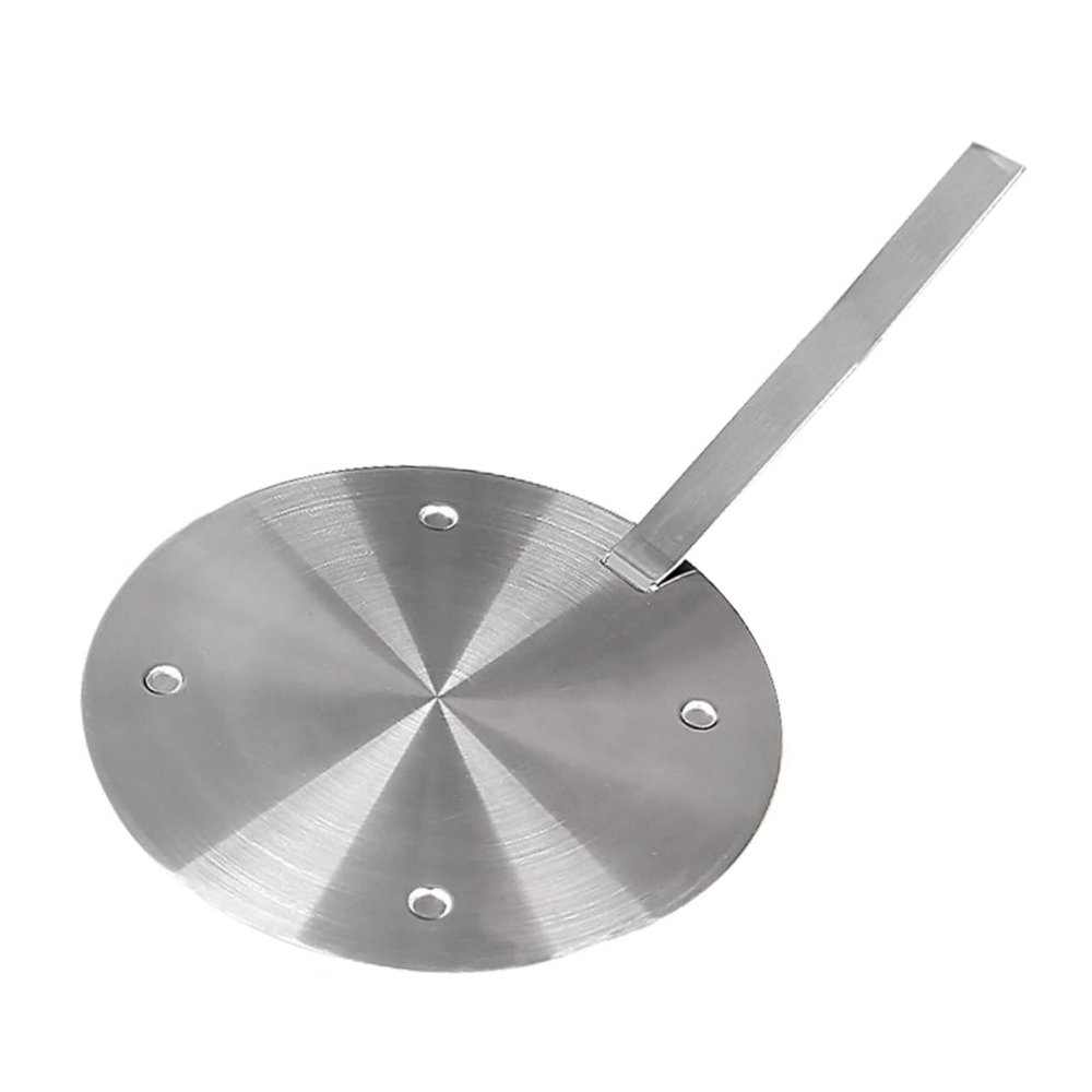 DECHOUS Stainless Steel Heat Diffuser Adapter Plate for Induction Gas Stoves Removable Handle Food Thawing Tool and Cookware Protector