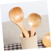DECHOUS 3pcs Wooden Serving Spoon Soup Spoons Stirring for Buffet Solid Wood Kitchen Utensils view 3