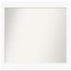 Amanti Art White Bathroom Mirror for Over Sink, 30x51 Custom Made Basic White Rectangle Vanity Mirror, Oversize Casual Wood Frame, Hangs Horizonally and Vertically, Wall Decor view 1