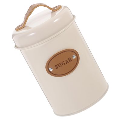 ABOOFAN 1pc Coffee Canister Lid Modern Metal Sugar Storage Holder for Coffee Bar Airtight Container for Candy and Sugar and Stylish