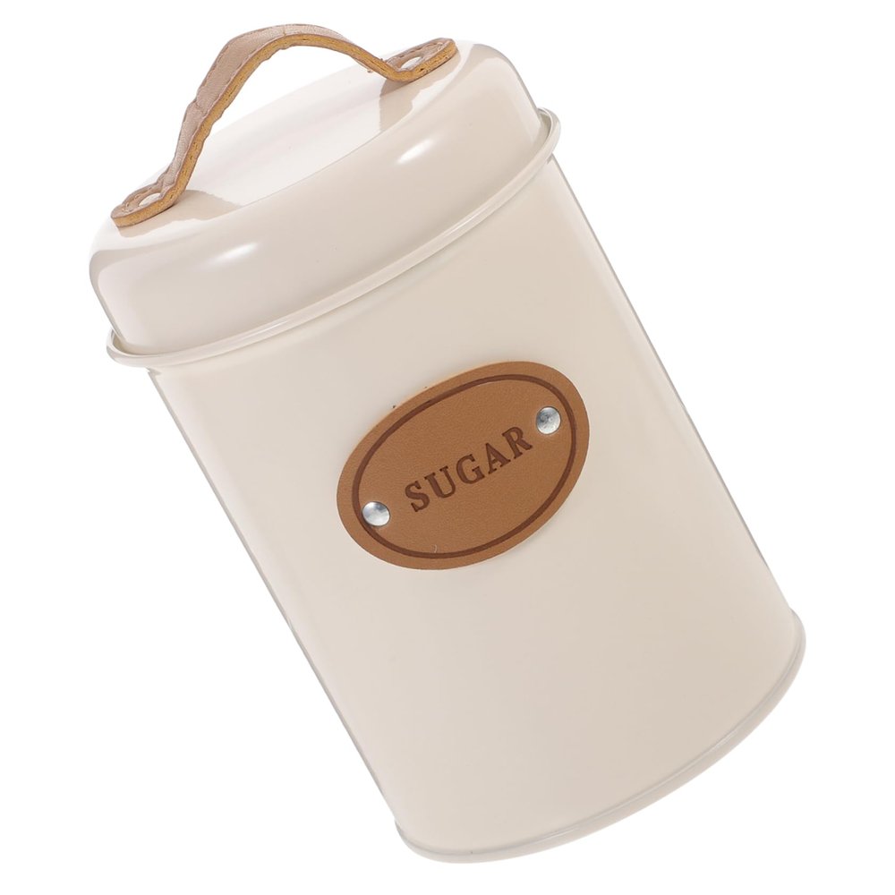 ABOOFAN 1pc Coffee Canister Lid Modern Metal Sugar Storage Holder for Coffee Bar Airtight Container for Candy and Sugar and Stylish