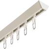 Aluminum Curtain Rails Set 4ft 8ft 16ft 24ft 36ft 40ft, Windows And Room Divider Ceiling Track, Privacy, Partition, Sliding Curtain Rod, Shower Curtains Track ( Color : White , Size : 9ft/274cm ) view 1