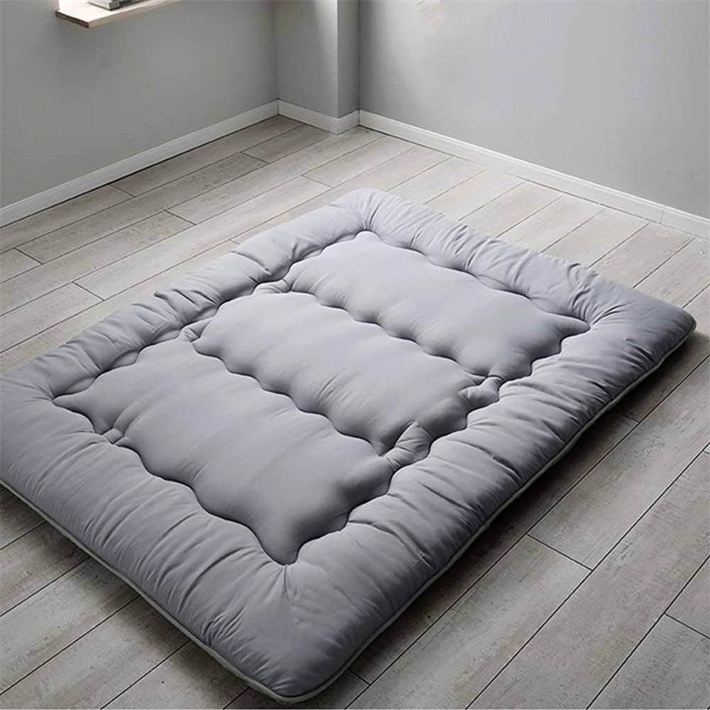 zcllove Thick Futon Mattress Topper,Japanese Stereoscopic Floor Mattress Pad, Foldable Soft Sleeping Pad, Portable Solid Color Guest Mattress Roll Up Mattress,A,120x200cm