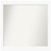 Amanti Art White Bathroom Mirror for Over Sink, 36x51 Custom Made Basic White Rectangle Vanity Mirror, Oversize Casual Wood Frame, Hangs Horizonally and Vertically, Wall Decor view 1