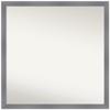Amanti Art Grey Bathroom Mirror for Over Sink, 32x32 Custom Made Edwin Grey Square Vanity Mirror, Large Casual Wood Frame, Hangs Horizonally and Vertically, Wall Decor view 1
