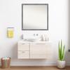 Amanti Art Grey Bathroom Mirror for Over Sink, 32x32 Custom Made Edwin Grey Square Vanity Mirror, Large Casual Wood Frame, Hangs Horizonally and Vertically, Wall Decor view 4