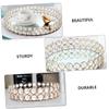 Cabilock Elegant Metal Candle Plate Sturdy Votive Candle Holder for Wedding Decor Banquet view 3