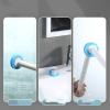 LQZPMEIRT Disposable Toilet Brush Without Dead Angle can be Thrown Away Household Toilet Cleaning Brush Replacement Head Hanging Wall Toilet Set view 2