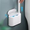 LQZPMEIRT Disposable Toilet Brush Without Dead Angle can be Thrown Away Household Toilet Cleaning Brush Replacement Head Hanging Wall Toilet Set view 4