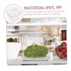 ABOOFAN Vegetable Storage Box with Drain Tray Transparent Food Container for Refrigerator Organization for Fruits and Veggies Space-saving Design Airtight Seal for Freshness view 4