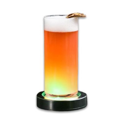 Coasters for Drinks, Car Cup Holder Coasters Lights, Wine Bottle Cup Luminous Mat Light for Club Bar Wedding Party Decor, 1 Pack, White Light