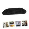 Silicone Refrigerator Water Drip Catcher for Tray Black Flexible view 4
