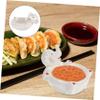 ABOOFAN Multi-purpose Sauce Bowls Soy Dish Vinegar Tray Pepper Storage Heavy-duty Home Restaurant Catering view 3