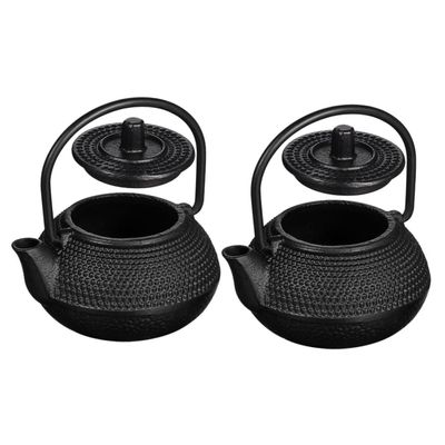 ABOOFAN 2pcs Retro Teapot Decoration Iron Art Small Teapot Model for Unique Table Decor for Tea Birthdays