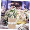Alipis 2pc Small Linen Bag Boho Flower Girl Basket for Wedding Party Favor Rustic Dec view 2