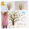 Alipis 1set Alphabet Wall Decal Removable Tree Design for Nursery and Bedroom Decor Material Easy to Install Learning Stickers for Boys and Girls Rooms view 3