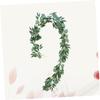 Cabilock 2m Artificial Gypsophila Vines Simulated Willow Leaves Eucalyptus Rattan Wall Decor for Boho Home Wedding Decorations Party Supplies view 4