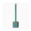 SUREK Soft Wall-Mounted Floor-Standing Dual-use Type Toilet Brush with Silicone Bristles Toilet Brush and Holder Deep Cleaning Reusable, Green view 1