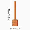 SUREK Soft Wall-Mounted Floor-Standing Dual-use Type Toilet Brush with Silicone Bristles Toilet Brush and Holder Deep Cleaning Reusable, Green view 2