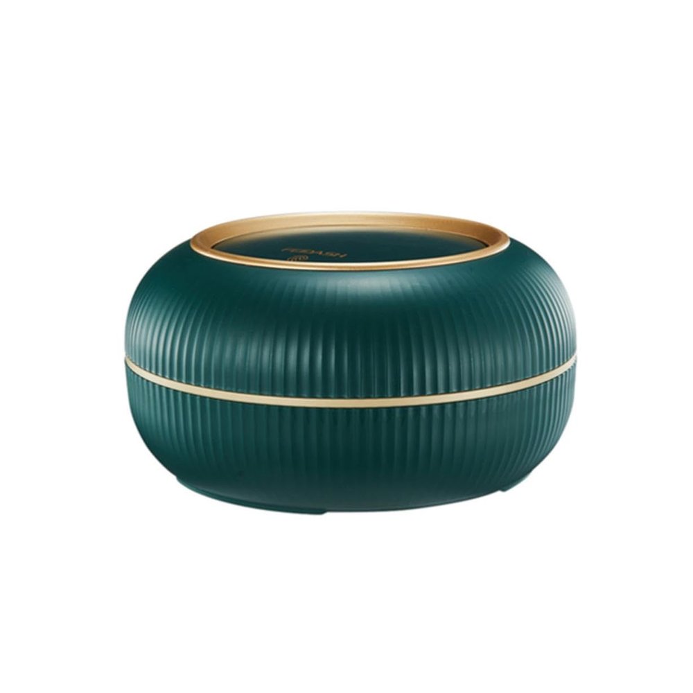 Exquisite Desktop Trash can Plastic Round Garbage can with lid Simple Mini Trash Organizer Small Wastebasket 3L for Home Office Reusable