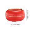 Exquisite Desktop Trash can Plastic Round Garbage can with lid Simple Mini Trash Organizer Small Wastebasket 3L for Home Office Reusable view 2