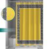 ZOE STORE Shower Curtains for Bathroom Accessories, Yellow Polyester Fabric Bathtub Curtain with 12 Hooks, Black White Modern Geometric Abstract Art Waterproof Shower Curtains 72 x 78 Inches view 4