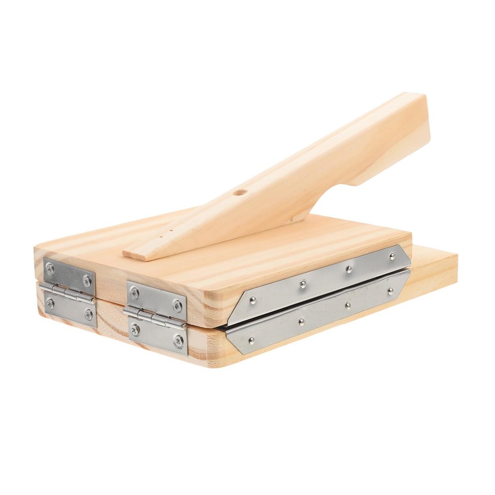 Alipis Wooden Press Tool for Dumpling Making Sturdy Kitchen Supplies Food-grade Easy to Operate Dumpling Skin Maker for Home Cooking and Housewarming