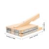 Alipis Wooden Press Tool for Dumpling Making Sturdy Kitchen Supplies Food-grade Easy to Operate Dumpling Skin Maker for Home Cooking and Housewarming view 3