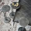 Modern Minimalist Gold Metal Round Coffee Table Grey L 10 * 21.56 * 8.26 view 4