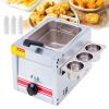 forplubossmmp Kitchen Deep Fryer Food Service Equipment with Single Cylinder, Adjustable Firepower, Stainless Steel Non-Stick Oil Tank with Removable Lid & Non-Slip Feet, Easy Clean view 1