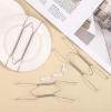 3 Pack Plate Hangers for The Wall, 6/8/10 Inch Plate Wall Holder Stainless Steel W-Shaped Plate Hooks Vertical Plate Display Wall Mount for Decorative Plates Antique Arts (Silver) view 3